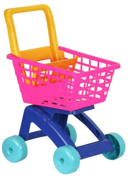 Cărucior de cumpărături din plastic roz DOREX