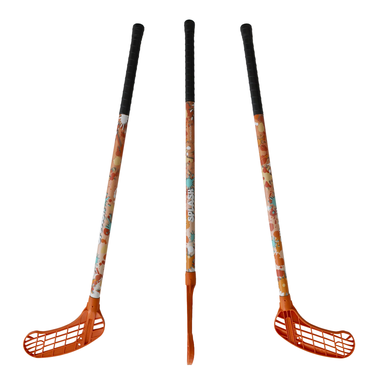 Rachetă de floorball stânga 95/106 SPLASH ORANGE- ACITO