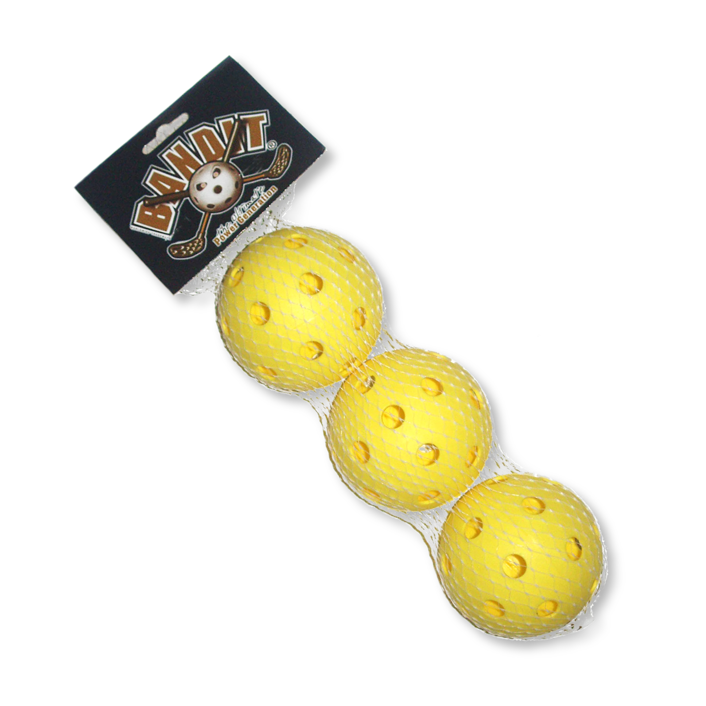 Set de mingi de competiție Floorball, galben ACITO