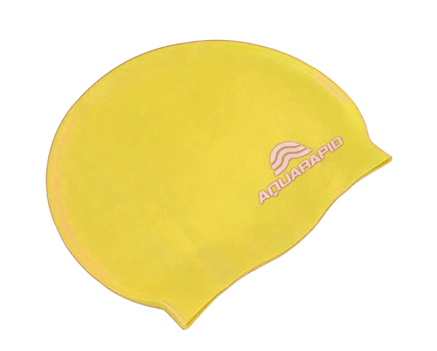 Cască de înot din silicon, galben - AQUARAPID