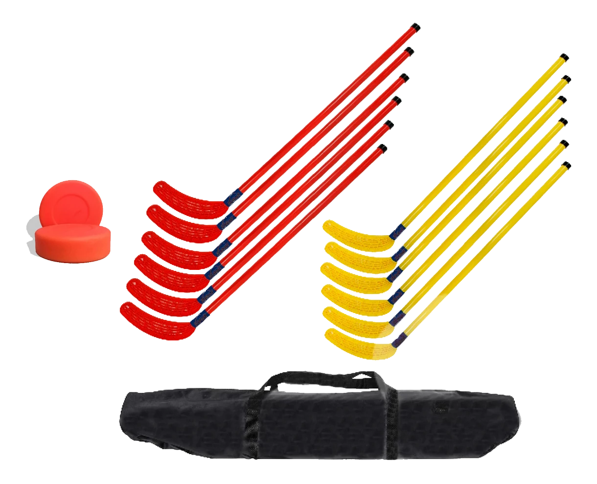 Set floorball  de 14 bucăți, 105/115, cu geantă de transport S-SPORT