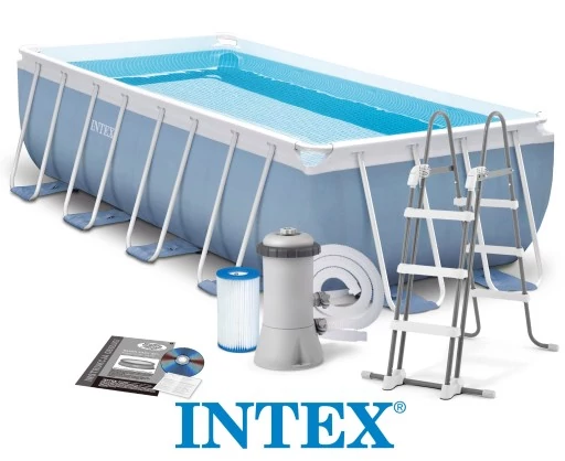 Set de piscină cu cadru metalic 400x200x100 CM INTEX PRISM FRAME 26788
