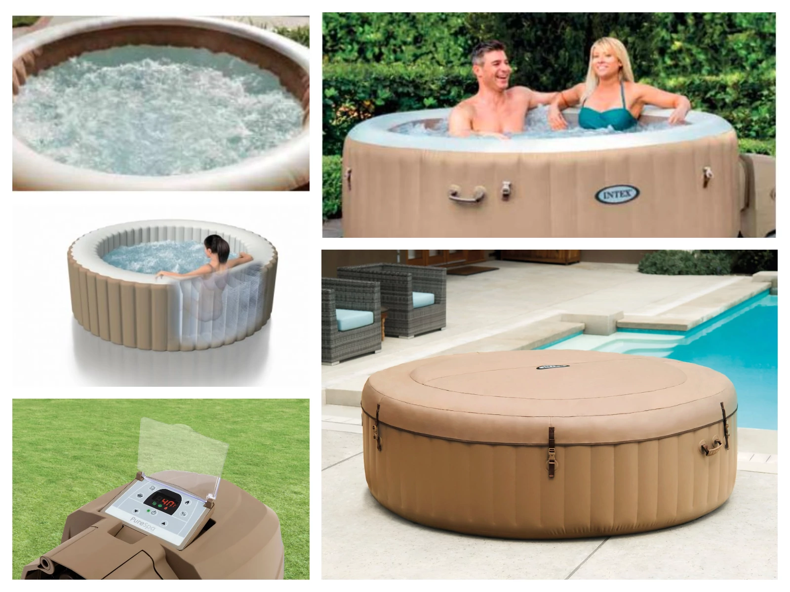 Cadă cu hidromasaj, 6 persoane Mobil Jacuzzi PureSpa Bubble de la INTEX 28428