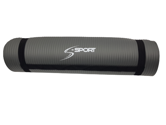 S-SPORT Covoraș de yoga / covoraș de fitness, gros, gri