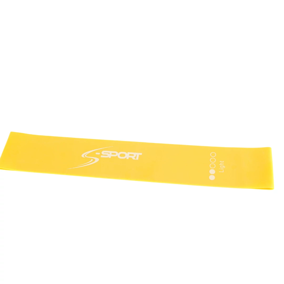 S-SPORT Mini Band Bandă de întărire a benzii de cauciuc, galben, slabă