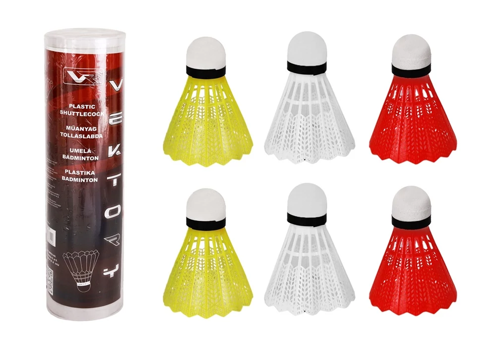 Set de badminton, 6 bucăți, colorat VEKTORY SPORT