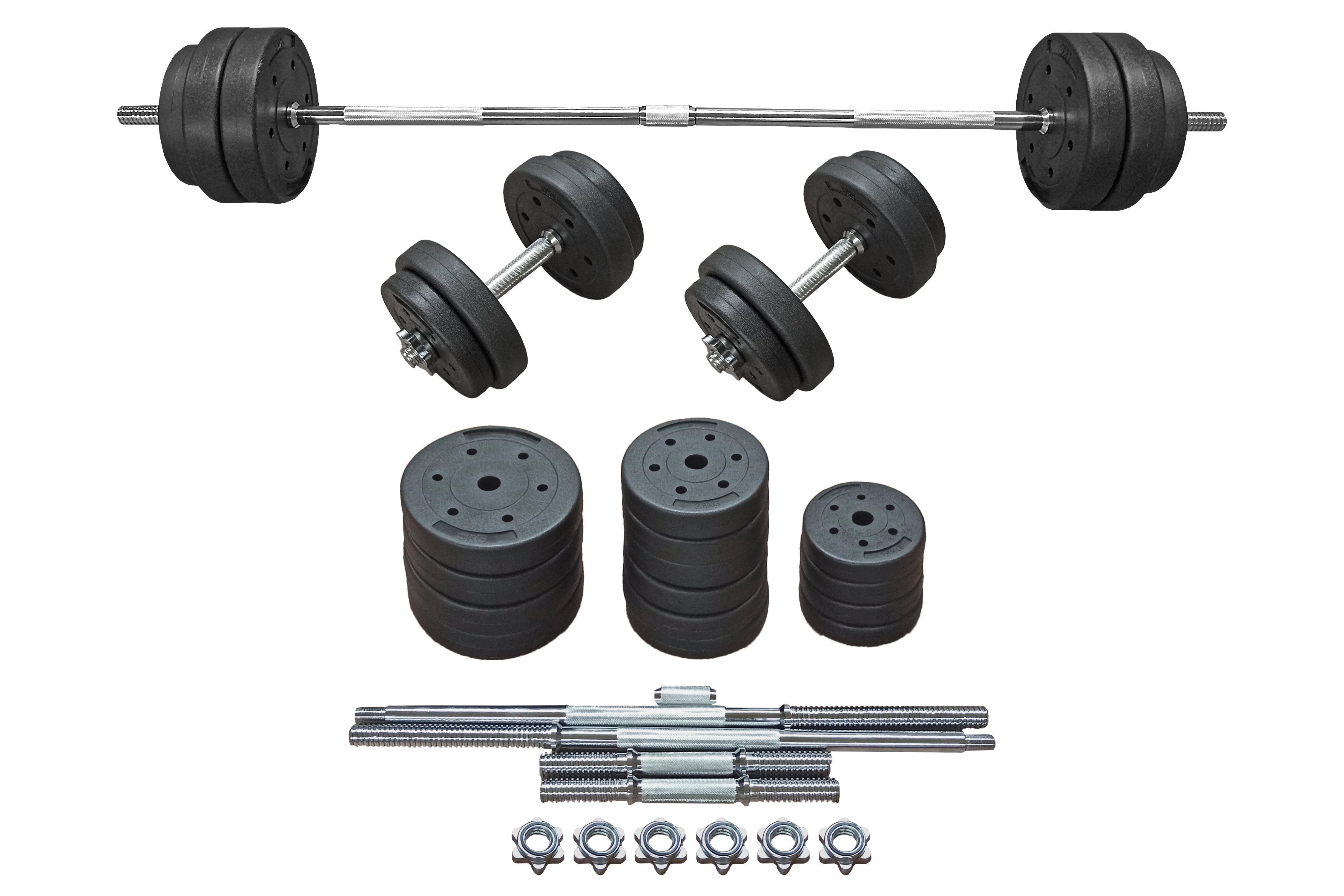 Set de gantere, 50 kg S-Sport