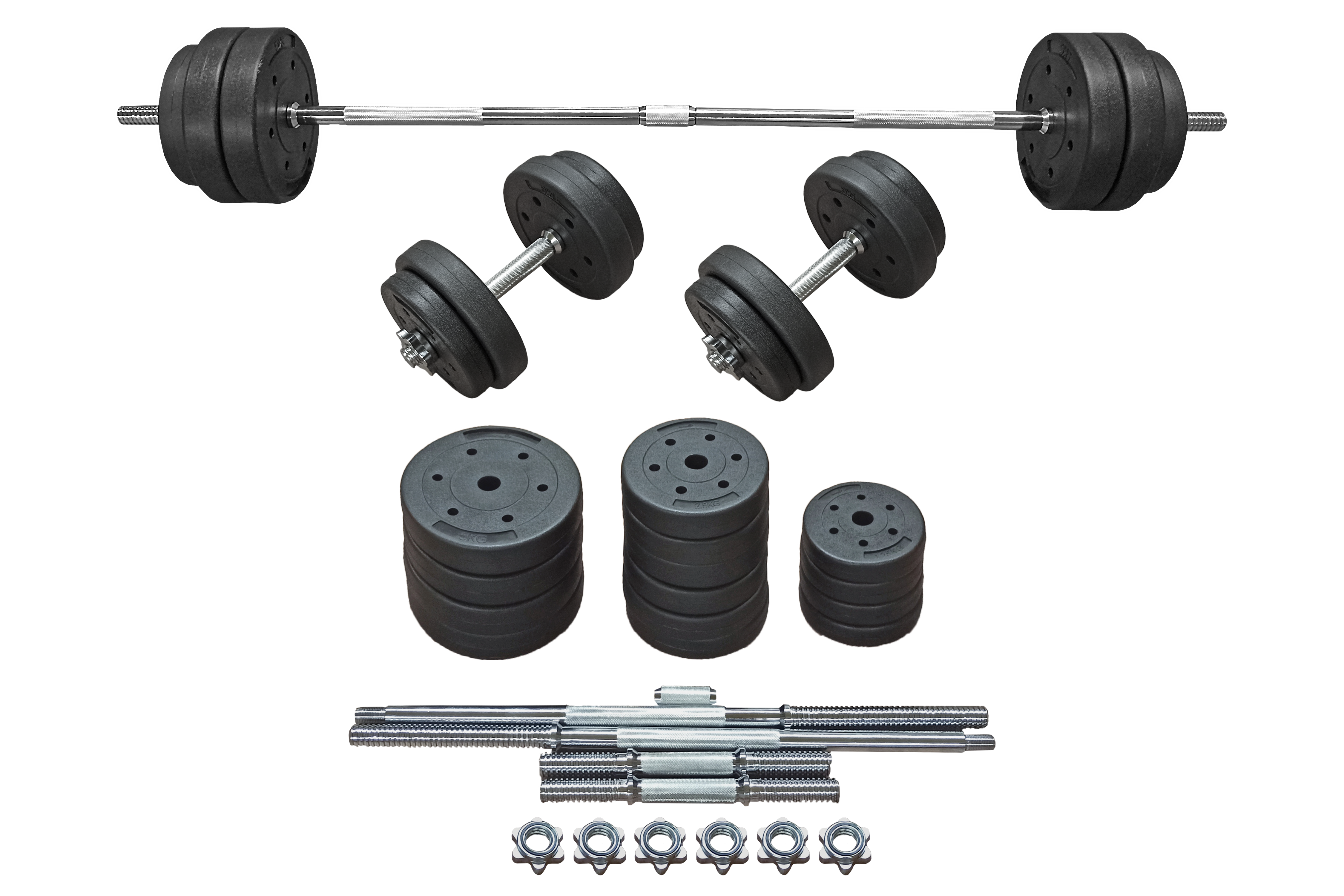 Set de gantere, 50 kg S-Sport