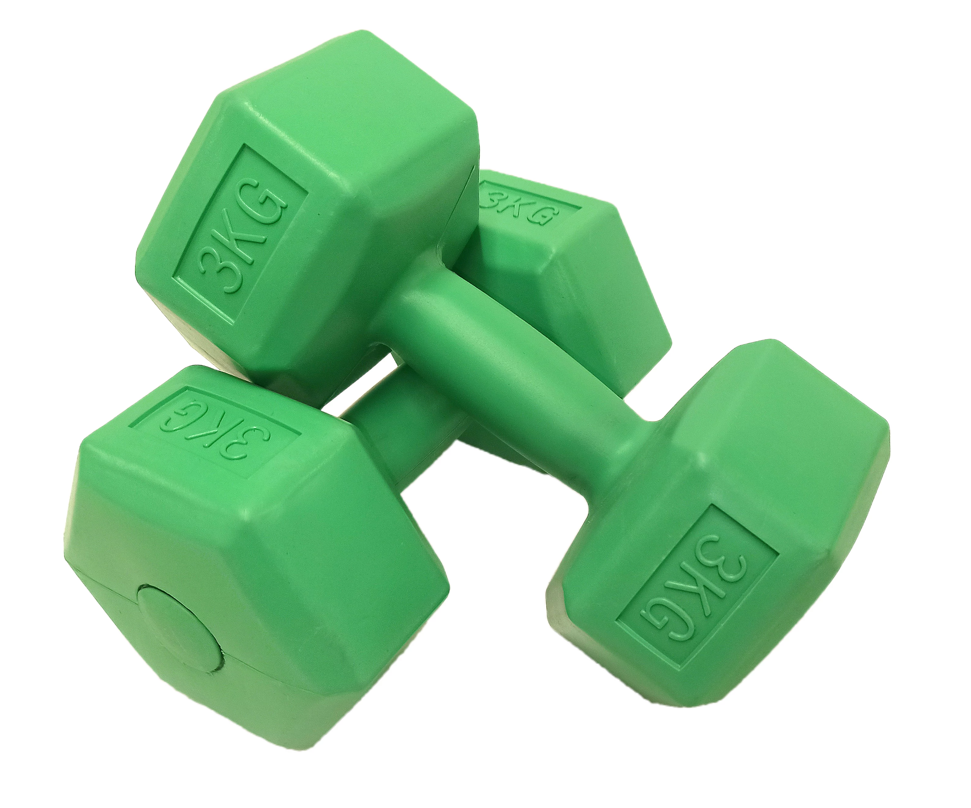S-SPORT ganteră de mână din PVC, hexagonală 2x3 kg