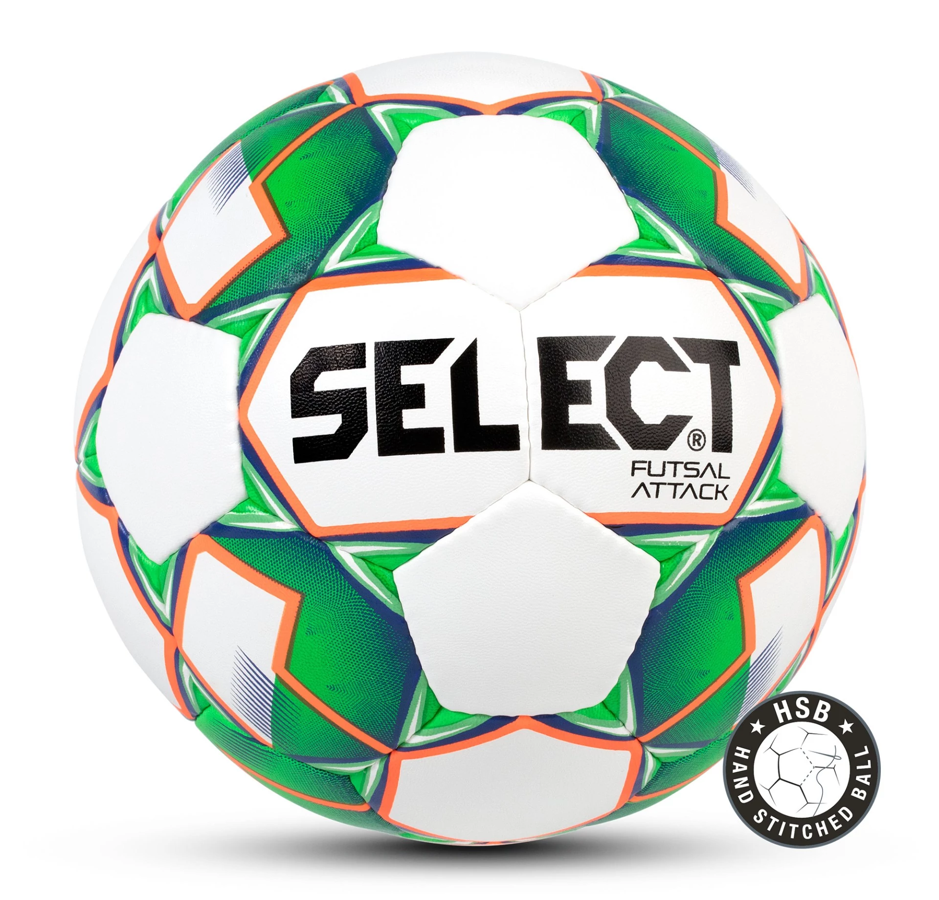 Minge de futsal SELECT ATTACK WHITE/GREEN