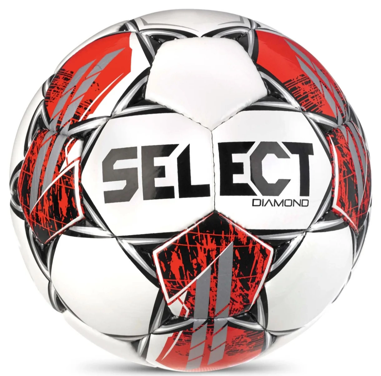 Minge de fotbal, mărimea 4 SELECT DIAMOND V23 ALB/ROȘU