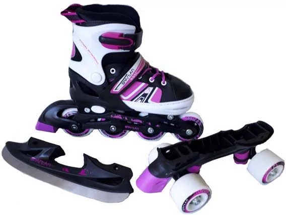 Patine cu role multifuncționale / patine de gheață, 30-33 SPARTAN DISCO