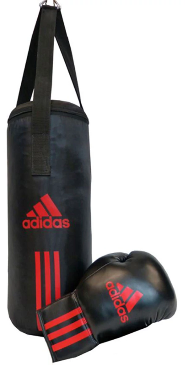 ADIDAS kit de box pentru copii - negru/roșu