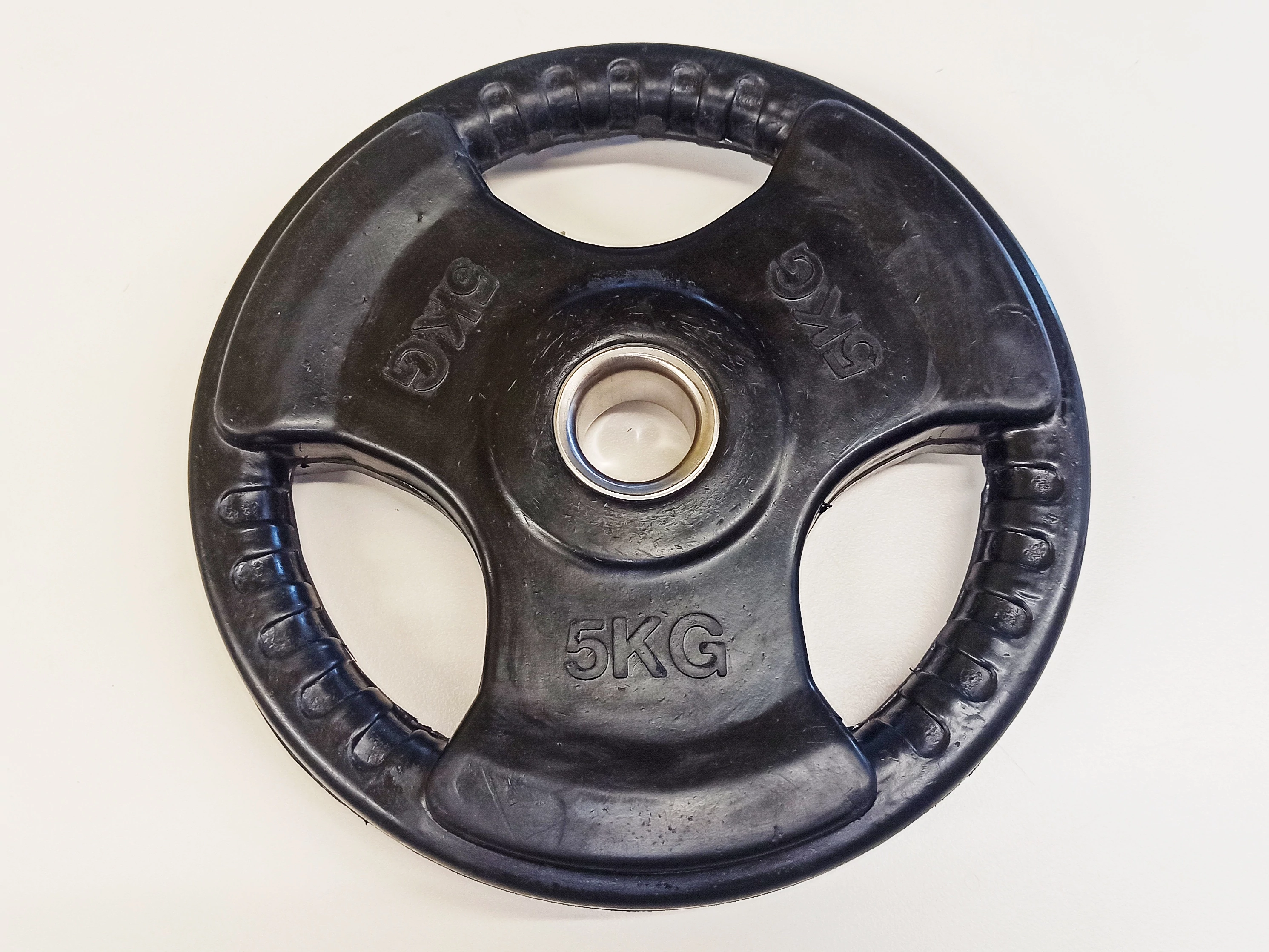 Disc de greutate, 31 mm, cauciucat, 5 kg S-SPORT