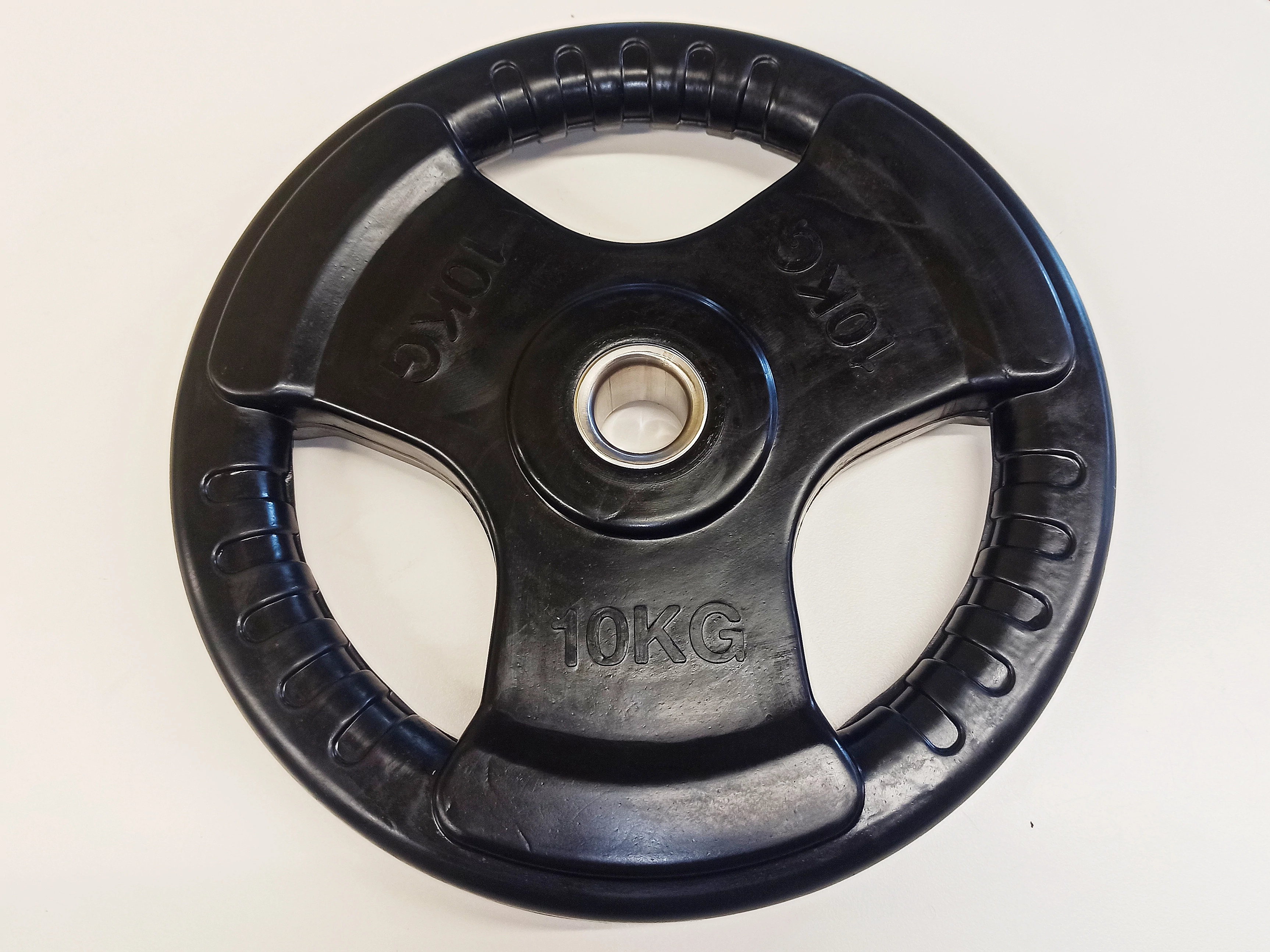 Disc de greutate, 31 mm, cauciucat, 10 kg S-SPORT
