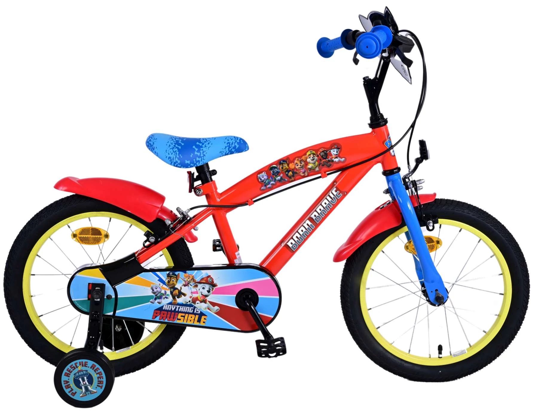 Bicicletă copii Volare Paw Patrol, 16inch , cu sistem de frânare dublu