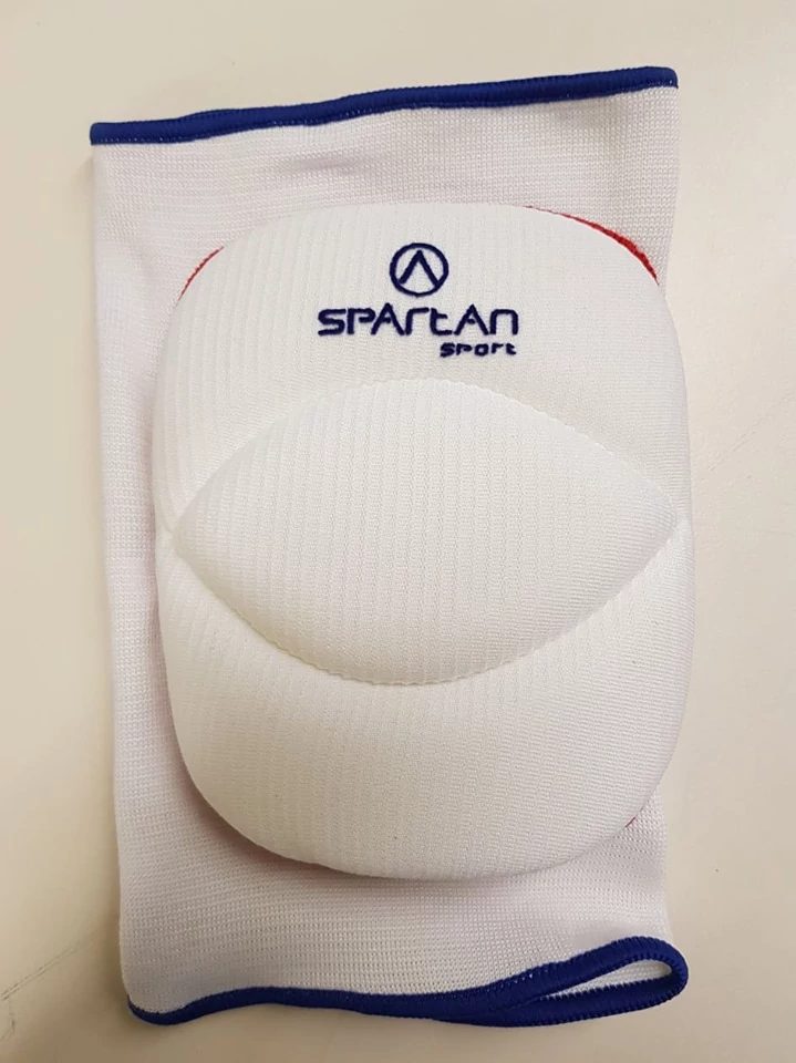 Genunchiere în pereche, capitonate - alb SPARTAN SENIOR