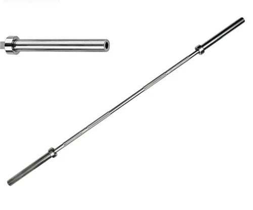 Bară olimpică, cu rulmenți, 220 cm S-SPORT