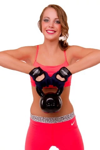 ganteră Kettlebell, metal, 8 kg