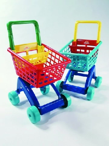 Cărucior de cumpărături din plastic albastru DOREX