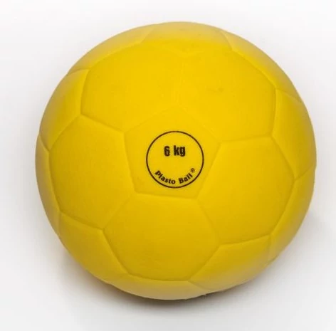 Minge de aruncat greutăți, gimnastică - 6 kg PLASTO