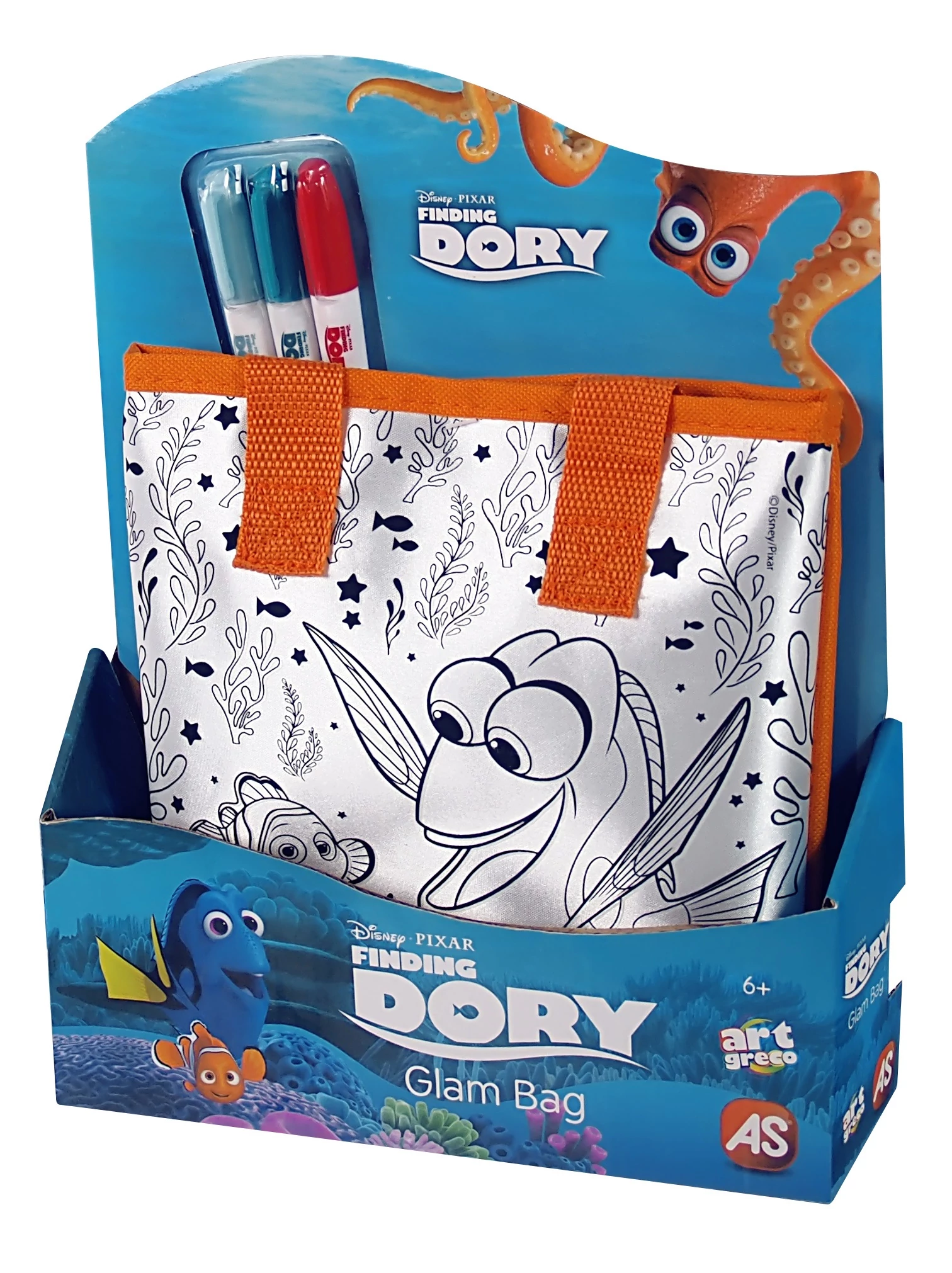 Geantă de mână colorabilă DISNEY FINDING DORY