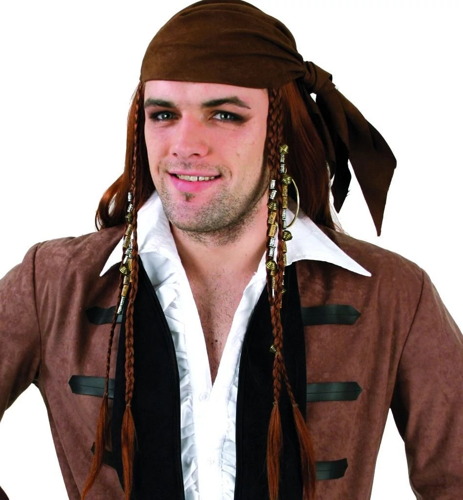 Paróka de pirat cu eșarfă - CARNEVAL 35658