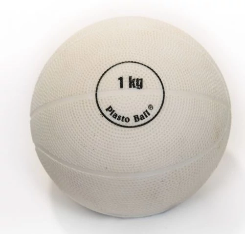 Minge de aruncat greutăți, gimnastică - 1 kg PLASTO