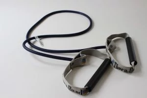 Banda de întărire cu mânere fixă, albastră - THERA-BAND