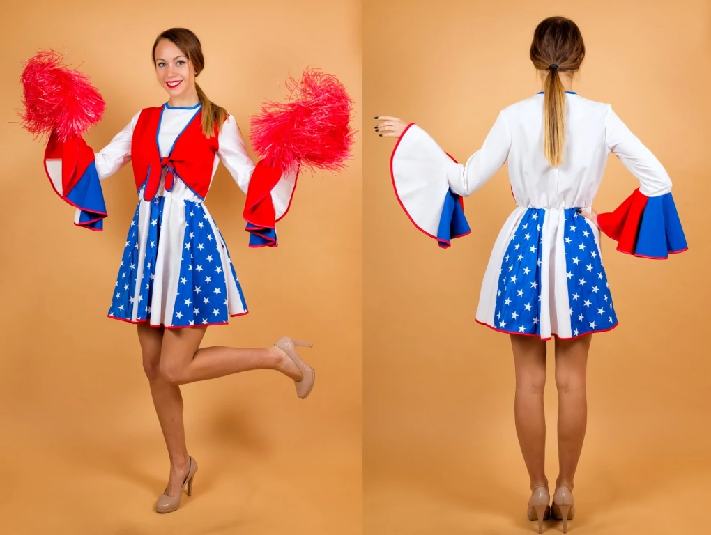Costum de majoretă americană (mărimea 104) - CARNEVAL 11403