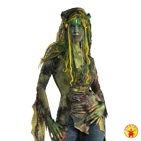 Perucă verde închis - 51135
